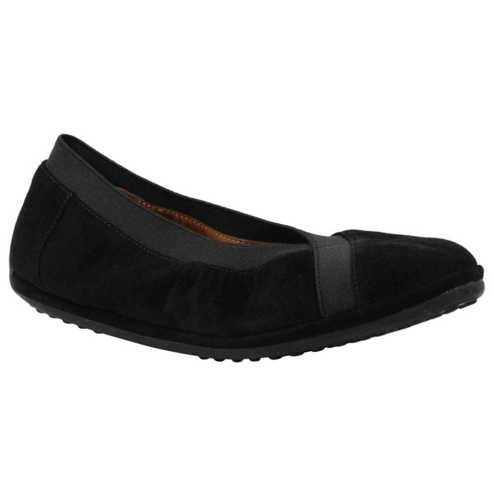 L'Amour Des Pieds Yerusha Black Suede Slip-on Ballet Flats Size 9.5